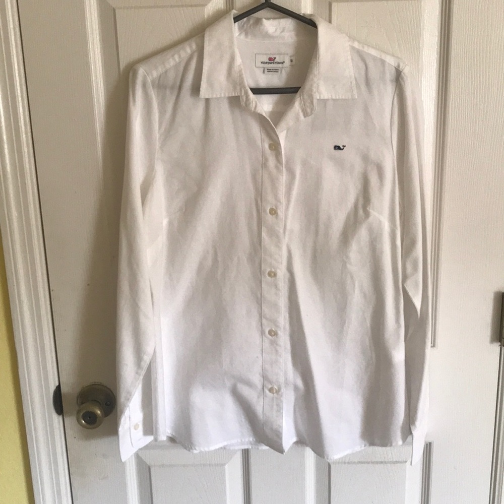 White button down